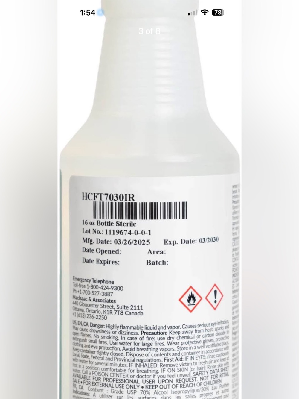 Case of 12 Disinfectant Spray Solution